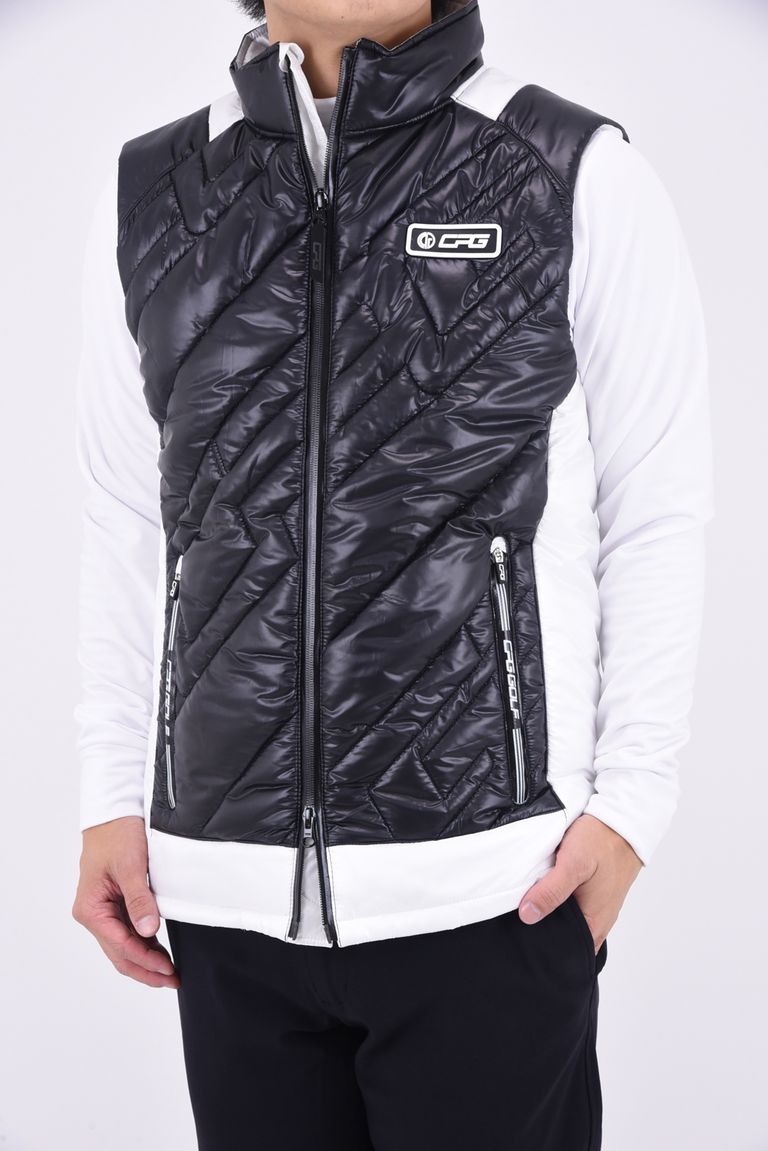 CPG GOLF - HIGH NECK CLIP LOGO VEST / ハイネッククリップロゴベスト 