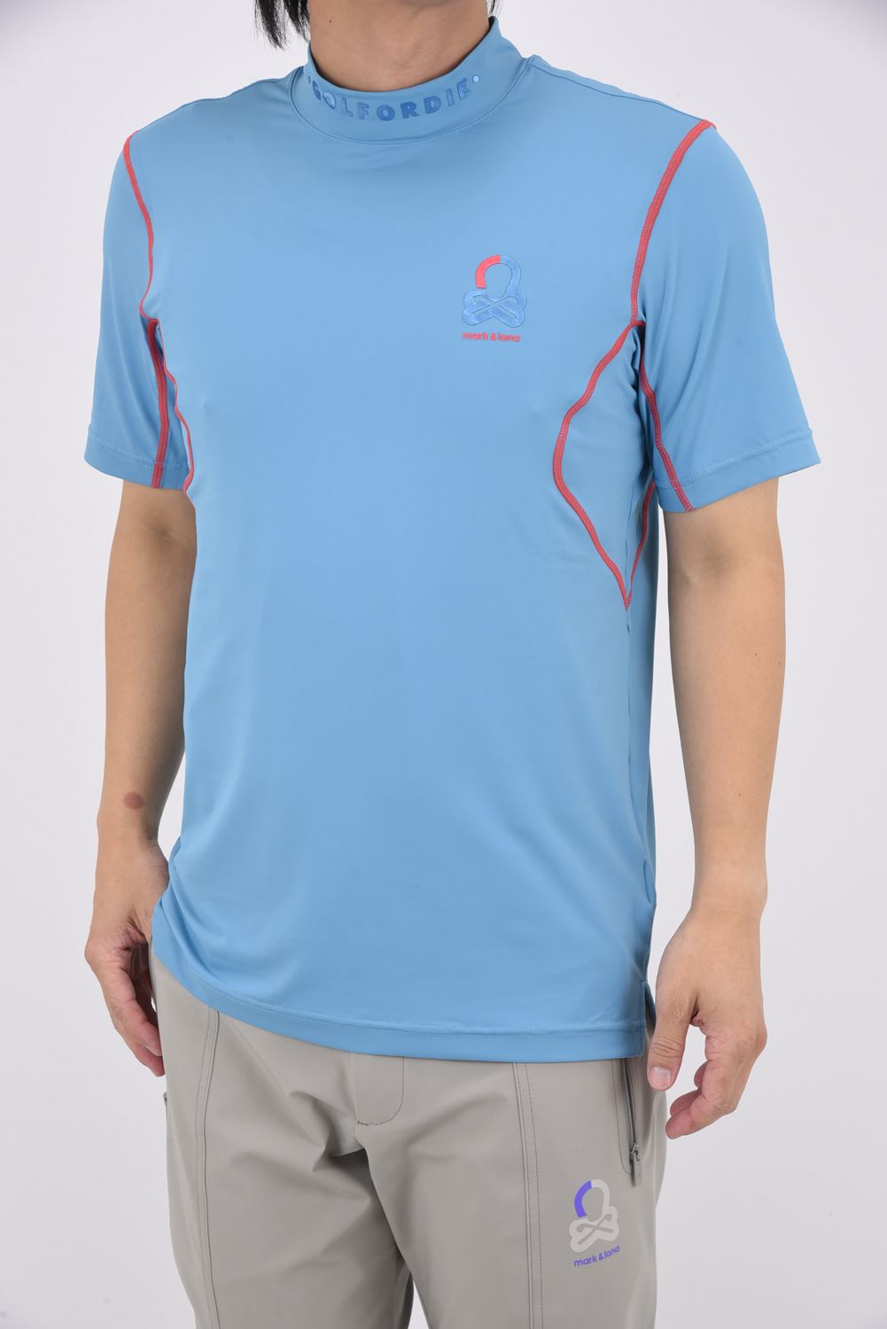 マークアンドロナ モックネックインナー 2025春夏新作モデル MARK&LONA - 【2025AW】 S/S TEE / ブランクスカルロゴ