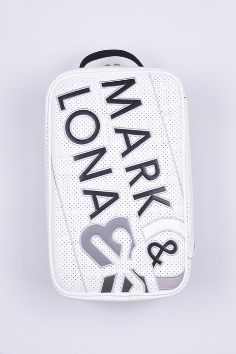 【26SS】 ML DUAL-TONE SHOE BAG / バイカラー ロゴパッチワーク シューズバッグ (ブラック)