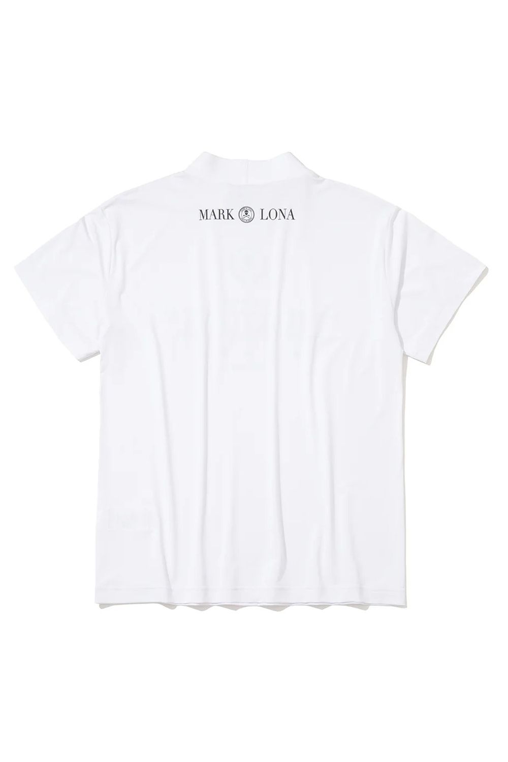 【26SS】【レディース】 MIRAGE CRYSTAL MOCK TEE / カラフルロゴプリント スワロフスキー モックネックTシャツ (ホワイト)