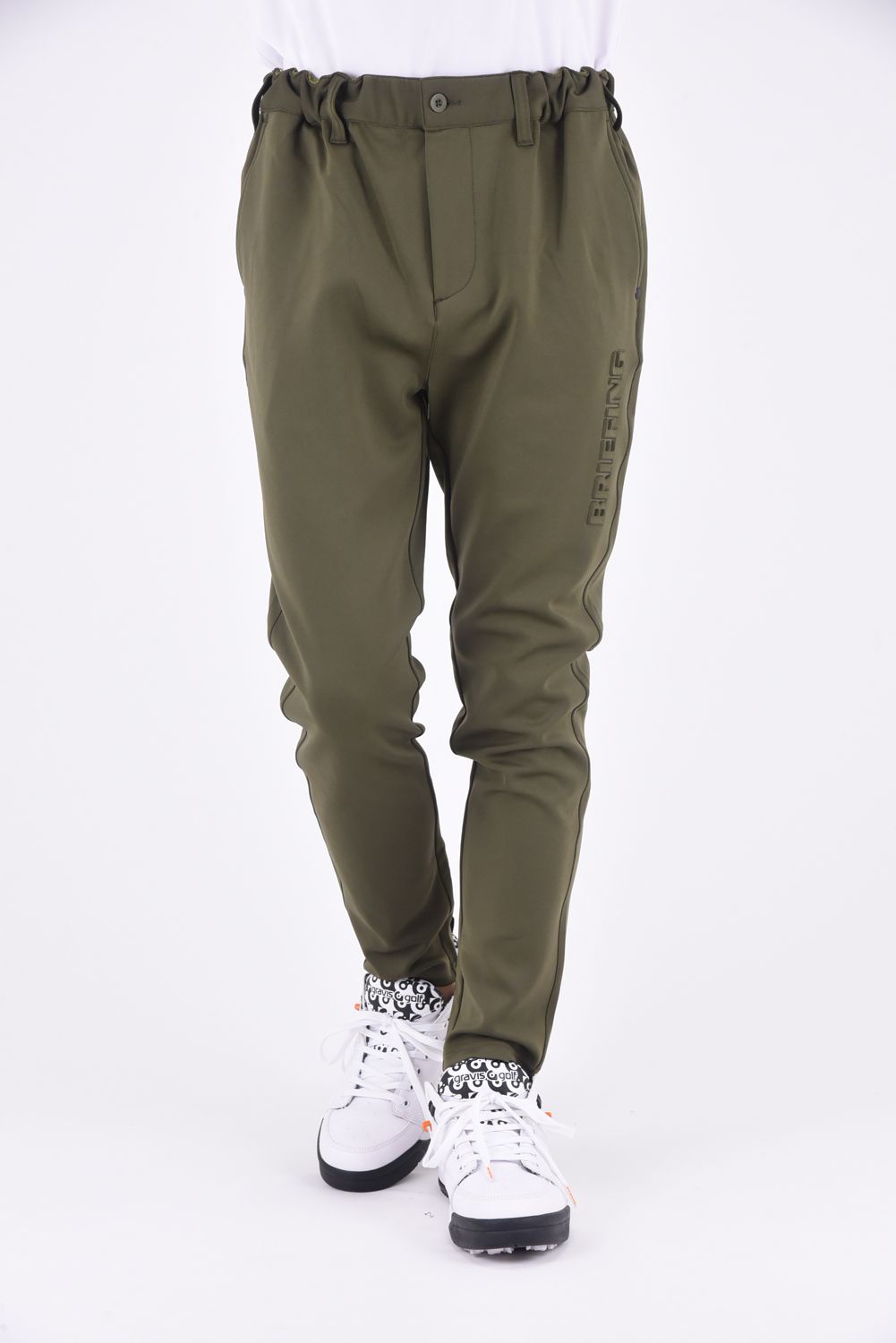 結婚祝い fit Slim BRIEFING SLIM BRIEFING PANTS- LOGO JOGGER Pants