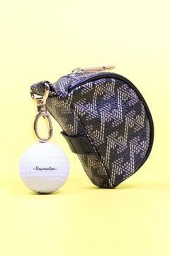 【26SS】【プレゼント好適品】 CETTIA (セッティア) / ブランドオリジナルテキスタイル ボールポーチ (ダークブラック)