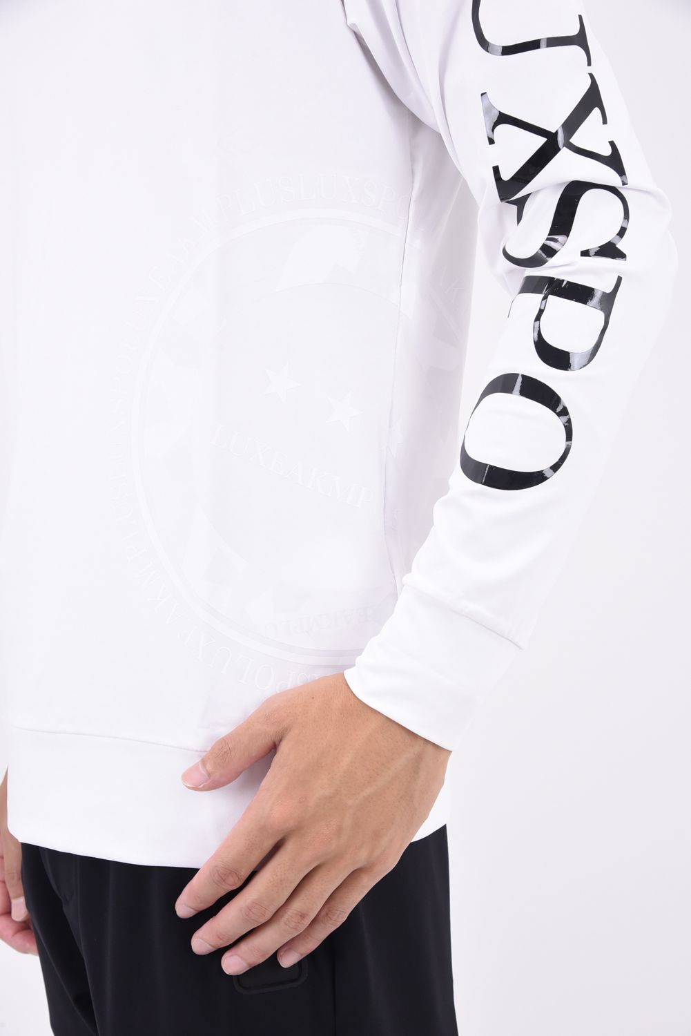 CIRCLE LOGO INNER / サークルロゴ モックネックTシャツ (ホワイト)