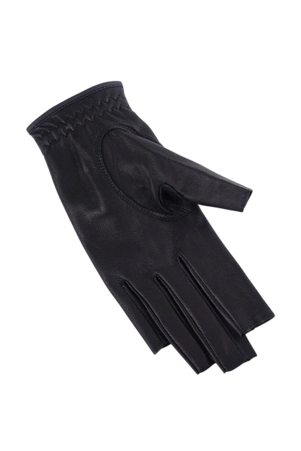 【26SS】【レディース】 EVER BREATHABLE LEATHER NAIL CUT GLOVE / ラムレザー ブランクスカルロゴ 両手用ネイルカットグローブ (ブラック)