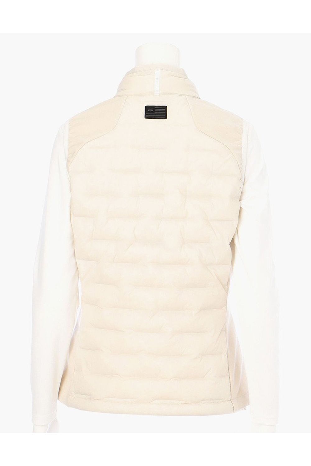 【25AW】【レディース】 WOMEN'S HYBRID DOWN VEST / ストレッチタフタ ダイヤモンドロゴ ハイブリッドダウンベスト (ベージュ)