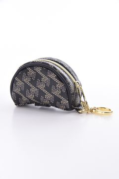 【26SS】【プレゼント好適品】 CETTIA (セッティア) / ブランドオリジナルテキスタイル ボールポーチ (ダークブラック)