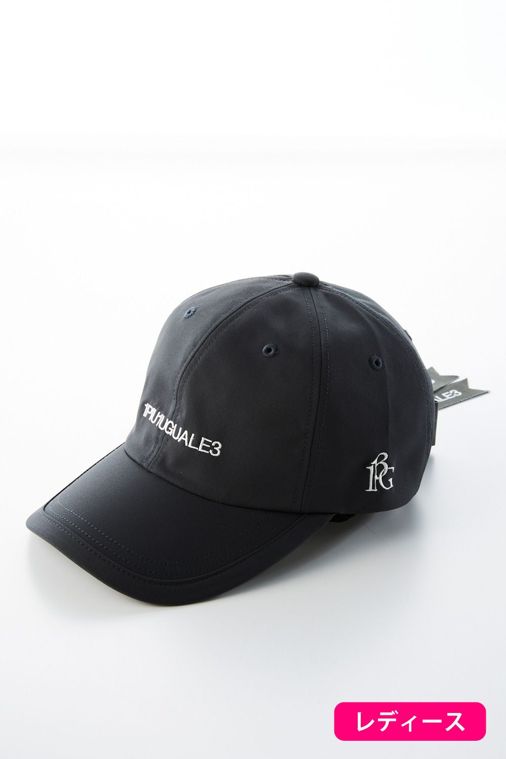 1piu1uguale3 Golf Ribbon Cap ブランドロゴ 刺繍 コットン リボンキャップ ブラック レディース 2月中旬頃入荷予定 Gossip Golf