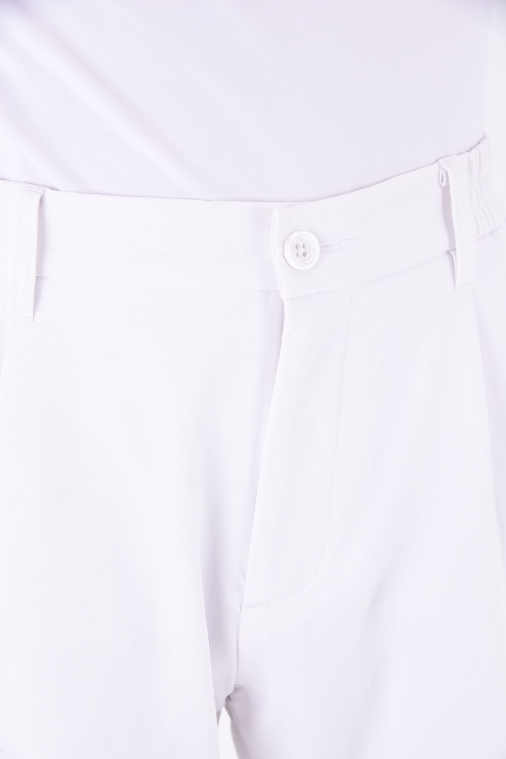 SOFT SHELL BRUSHED PANTS / 裏起毛 ロゴ ソフトパンツ (ホワイト)