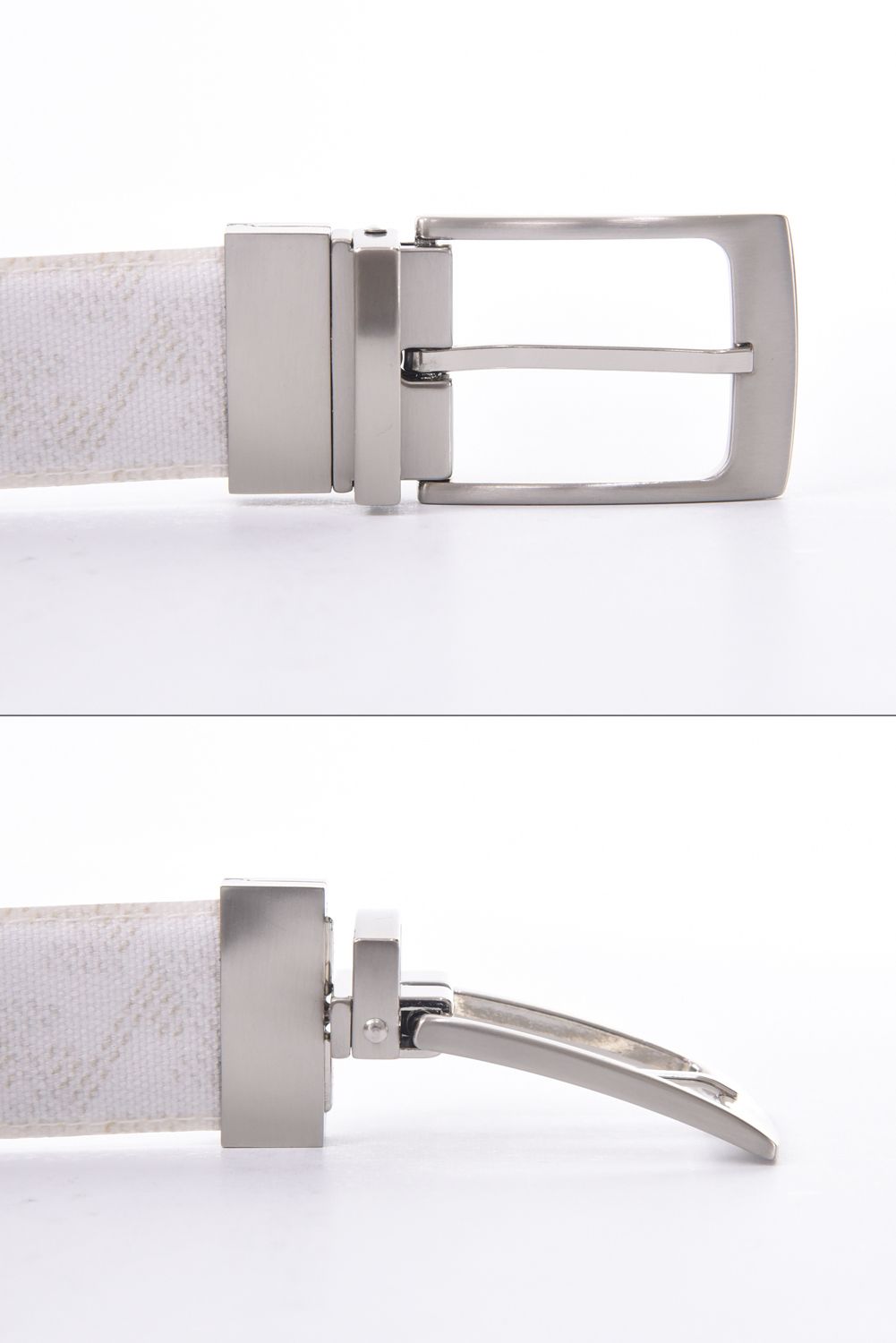 【26SS】 COUATL (コアトル) / ブランドオリジナルテキスタイル リバーシブル ベルト 35mm (モノホワイト)