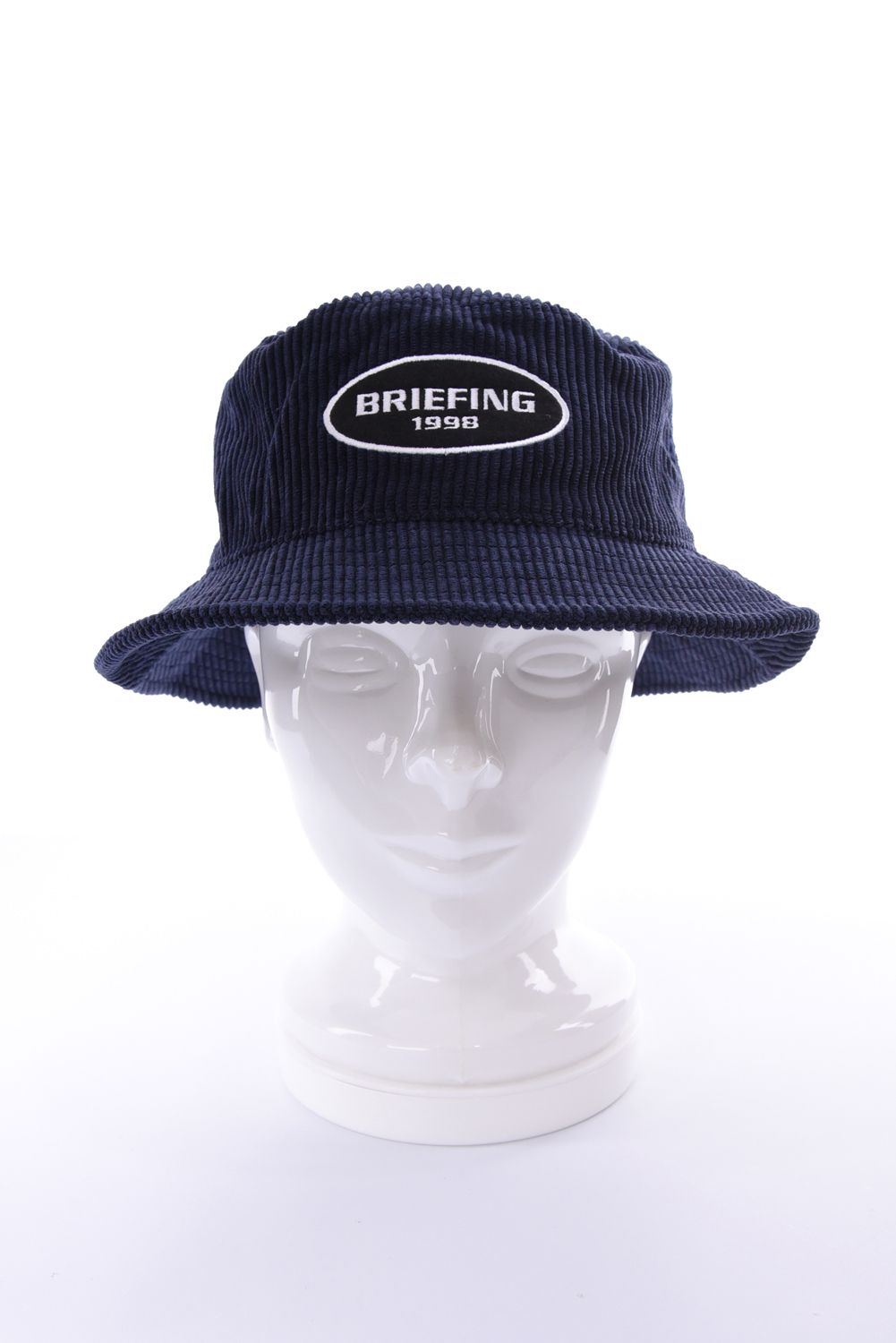 【26AW】 MEN’S CORDUROY OVAL HAT / コーデュロイ生地 オーバルロゴワッペン ハット (ネイビー)