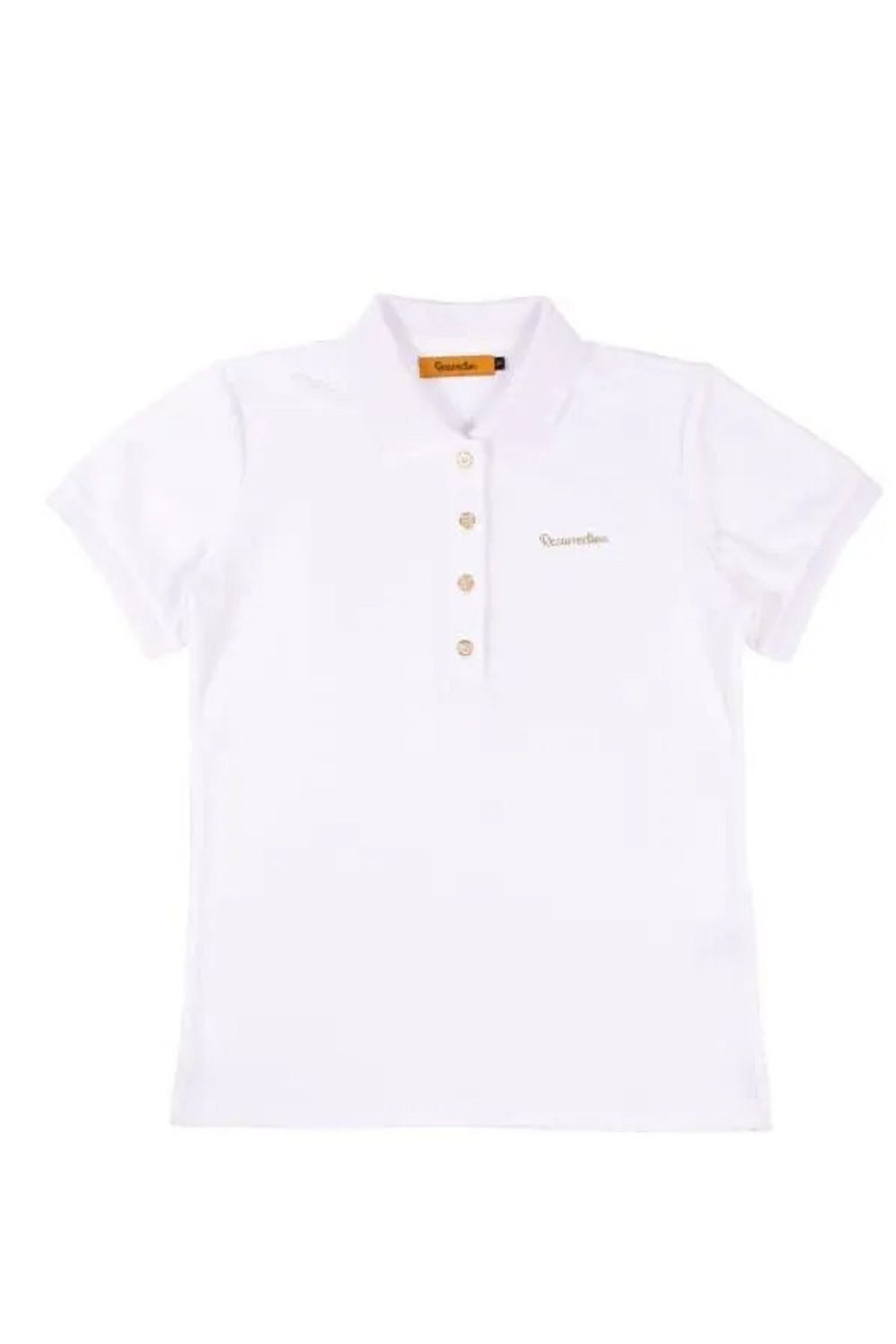 【26AW】【レディース】 GM JACQUARD POLO / オリジナルテキスタイルジャガード ポロシャツ (ホワイト)*