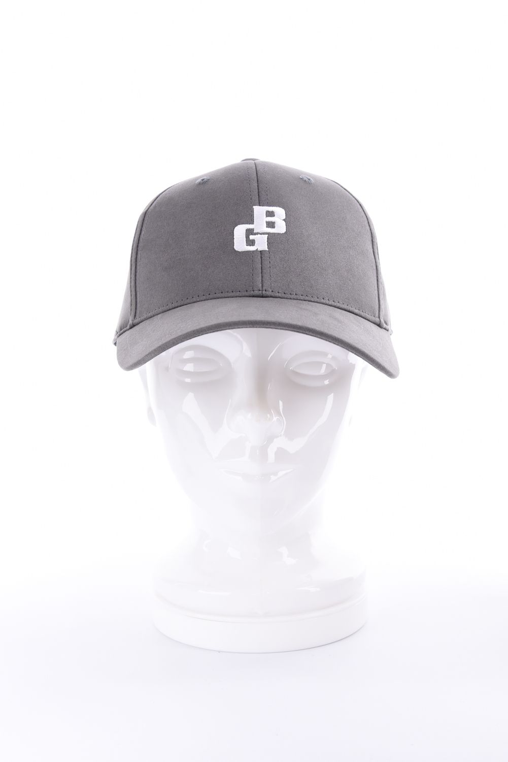 【26AW】 MEN’S SUEDE SMALL BG LOGO CAP / スウェード素材 スモールBGロゴ キャップ (グレー)
