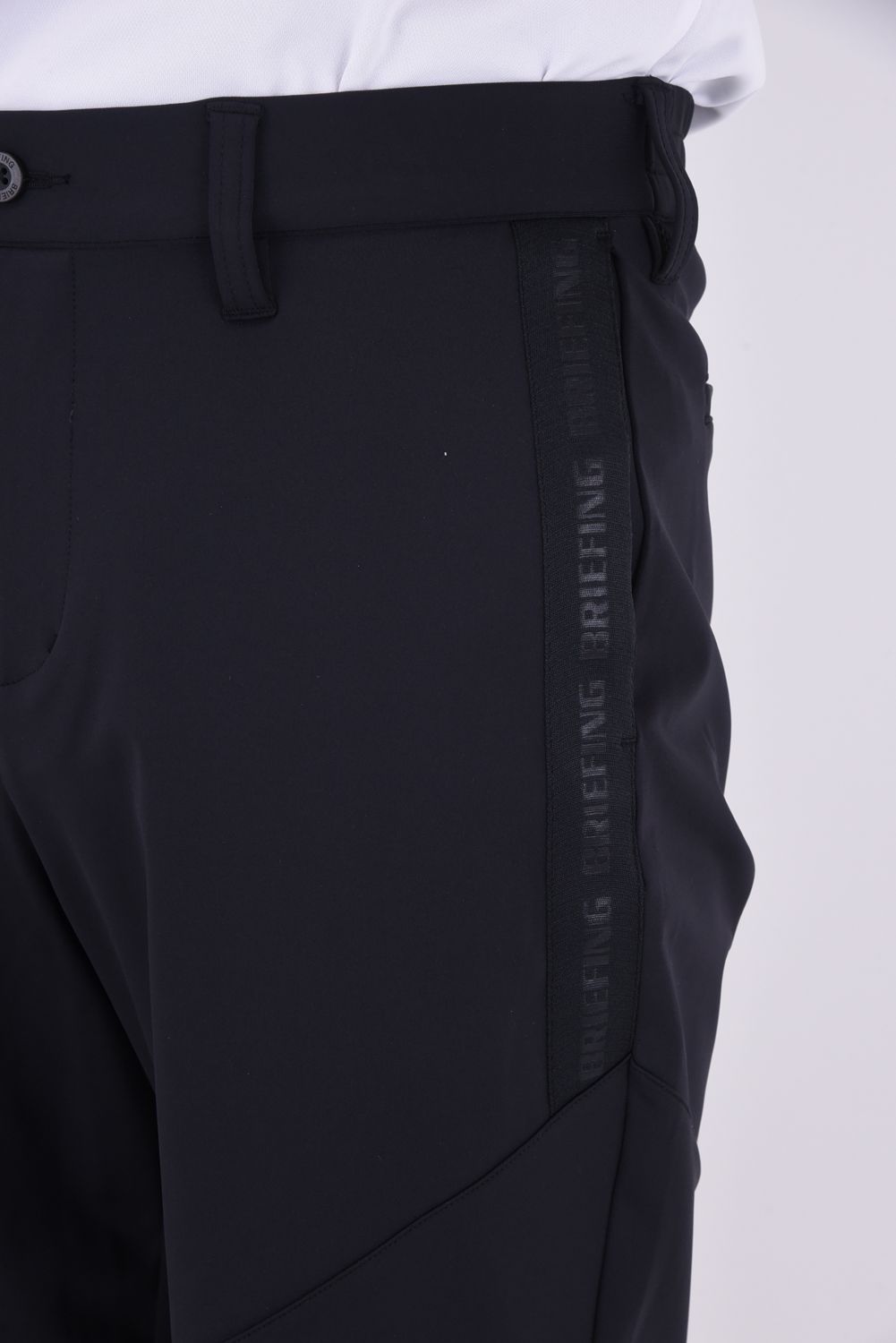 【25SS】 MENS LOGO LINE SHORT PANTS / ロゴラインテープ ショート パンツ (ブラック)