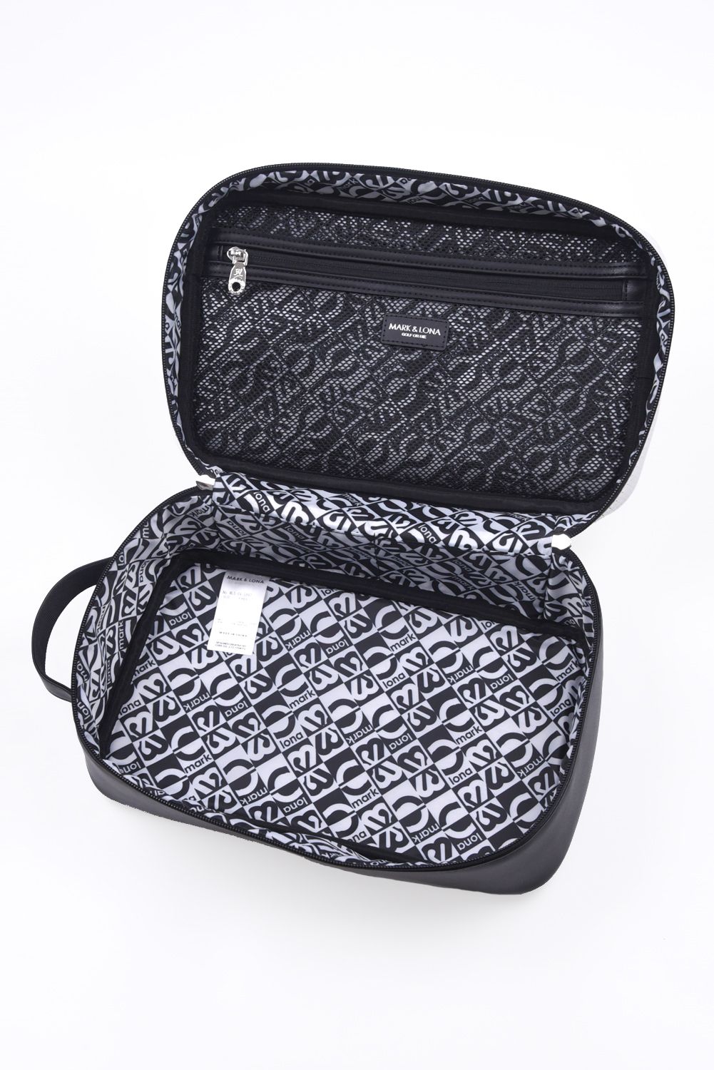 【26SS】 ML DUAL-TONE SHOE BAG / バイカラー ロゴパッチワーク シューズバッグ (ブラック)