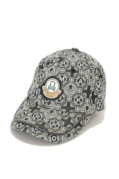 ROSETTE JACQUARD JERSEY CAP / ジオメトリックパターン ベースボールキャップ (カーキ)