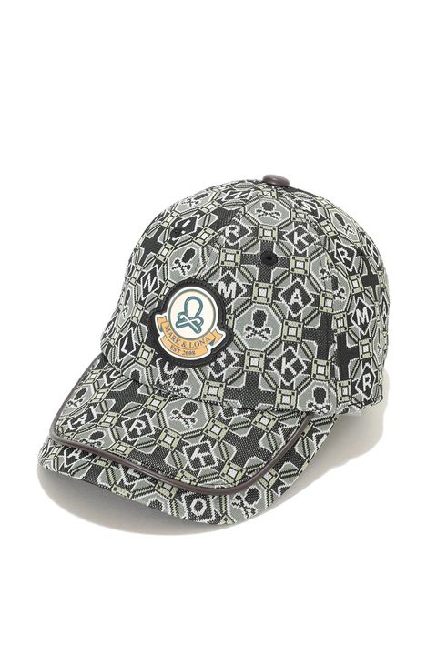 ROSETTE JACQUARD JERSEY CAP / ジオメトリックパターン ベースボールキャップ (カーキ)