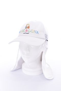 【26SS】 CHOROMA ICON SUN SHIELD CAP / マルチカラー刺繍 サンシールド付き メッシュキャップ (ホワイト)