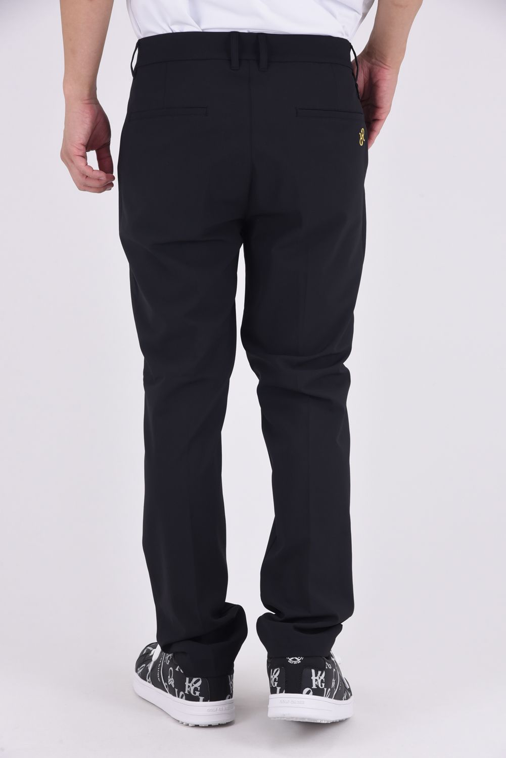 【25AW】 BASIC LONG PANTS / ベーシック センタープリーツ ロングパンツ (ブラック)*