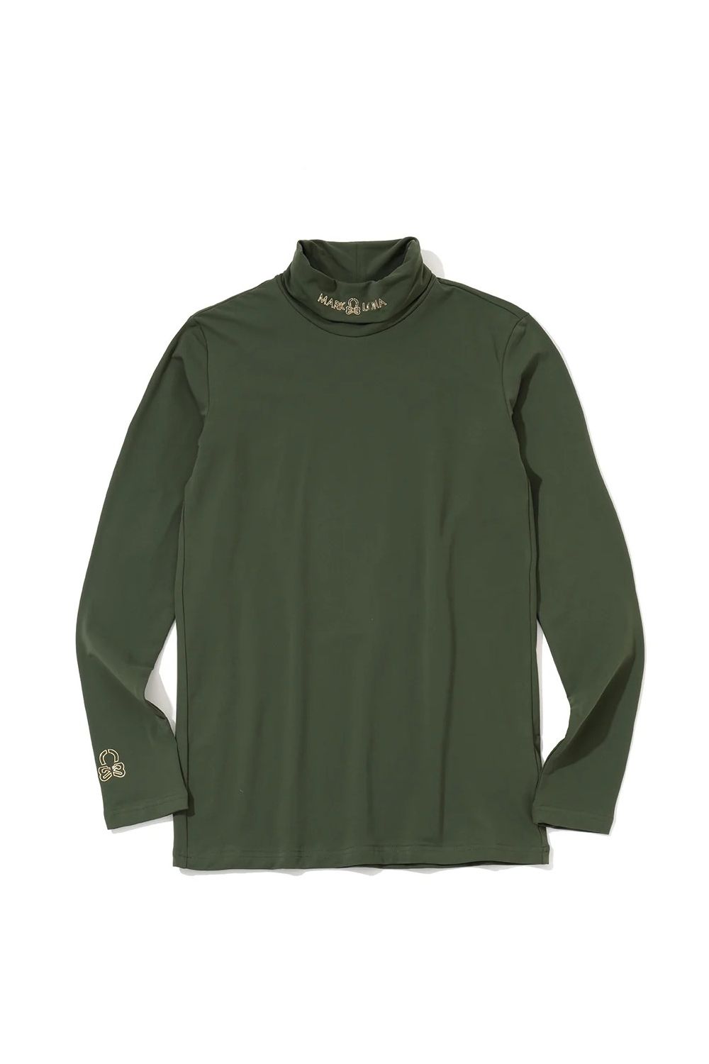 【26AW】 ELEMENT THERMAL TURTLENECK / ゴールドスカルプリント 起毛フリース タートルネックシャツ (ダークグリーン)