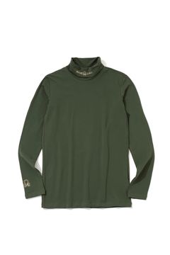 【26AW】 ELEMENT THERMAL TURTLENECK / ゴールドスカルプリント 起毛フリース タートルネックシャツ (ダークグリーン)