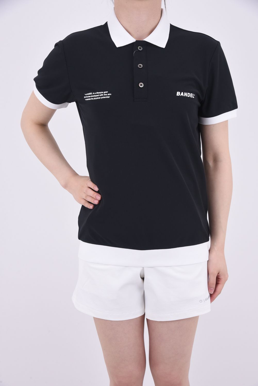 BANDEL GOLF - 【レディース】 BICOLOR RIB S/S POLO SHIRTS / バイ