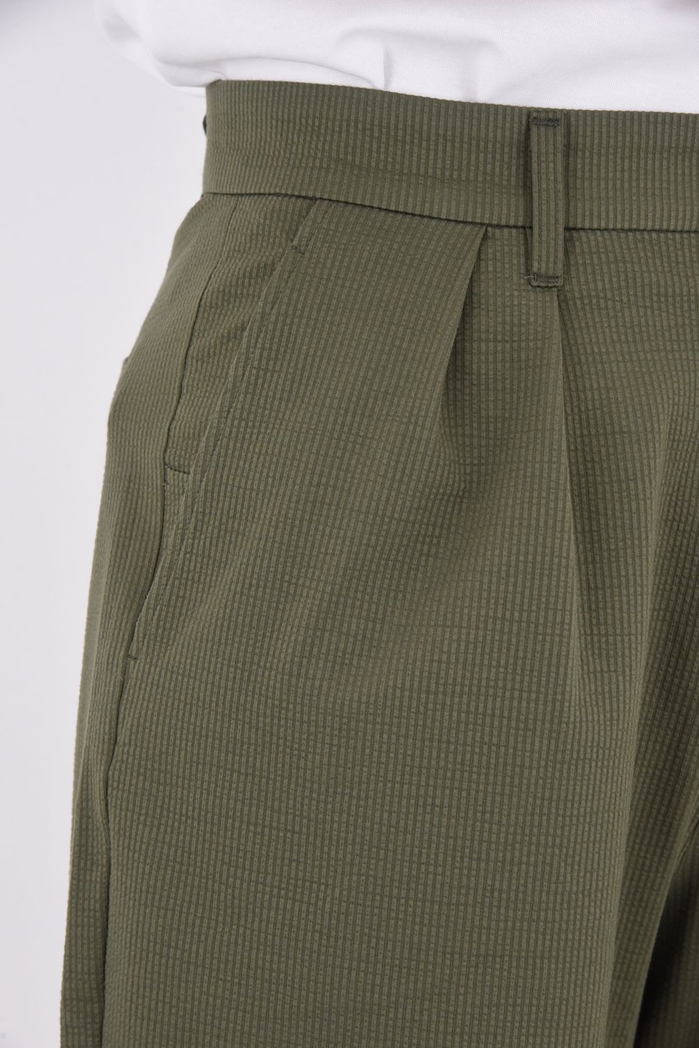 【26SS】 KNIT SOCCER SHORT PANTS / ニットサッカー ショートパンツ （カーキ）