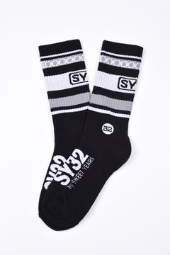 【26AW】 ORIGINAL LINE SOCKS / ラインデザイン ミドルソックス (ブラック)