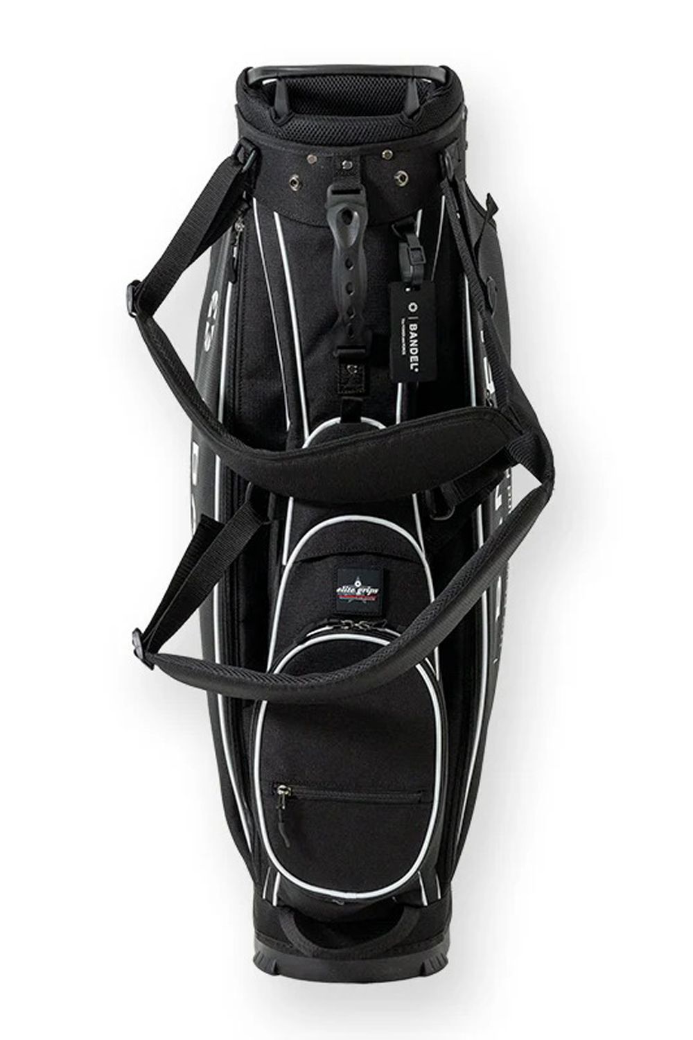 【銀行振込・代金引換不可】【返品・交換不可】  BANDEL × elitegrips D-Type 9.5inch CADDY BAG / エリートグリップ コラボレーション キャディバッグ (ブラック)