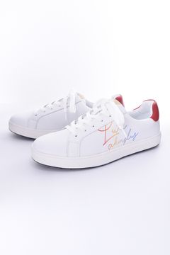 LUXE VIBRAM GOLF SHOES / レインボーロゴ ビブラムソール ゴルフシューズ (ホワイト)