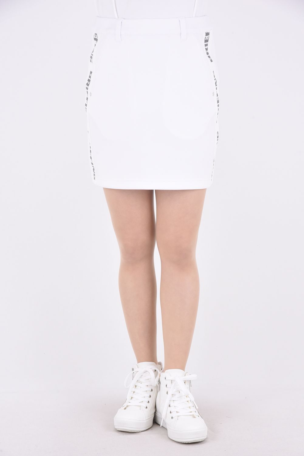 BRIEFING - WOMENS SIDE LOGO LINE SKIRT / サイドラインロゴテープ