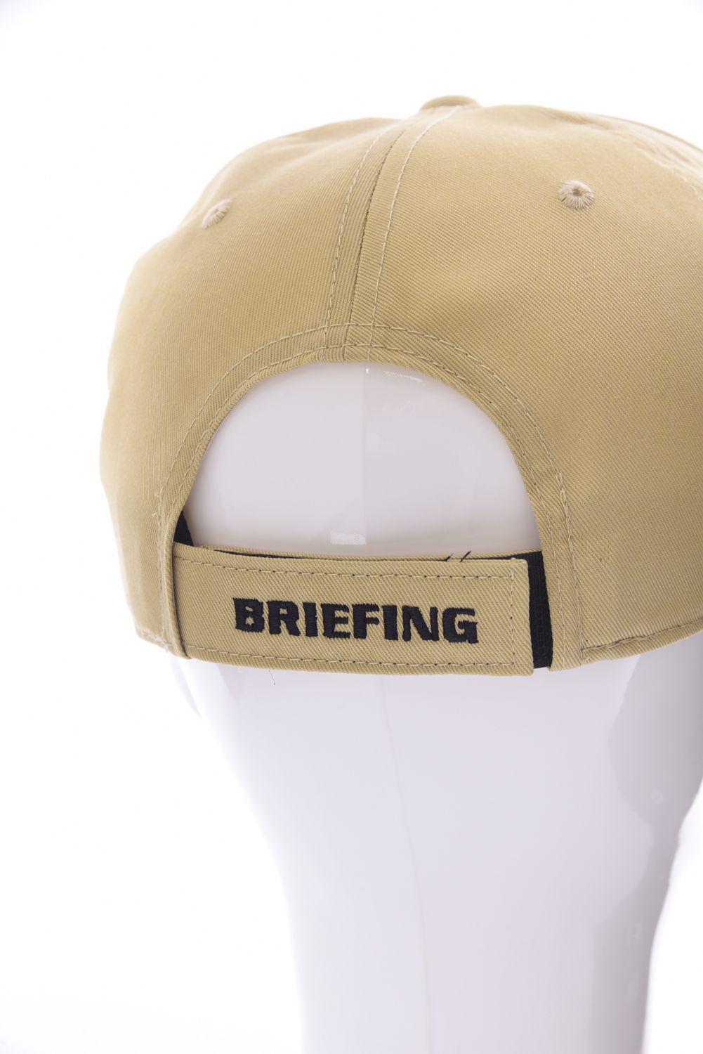 MENS BASIC FLAT VISOR CAP / ブランドロゴ ベーシック フラットキャップ ベージュ