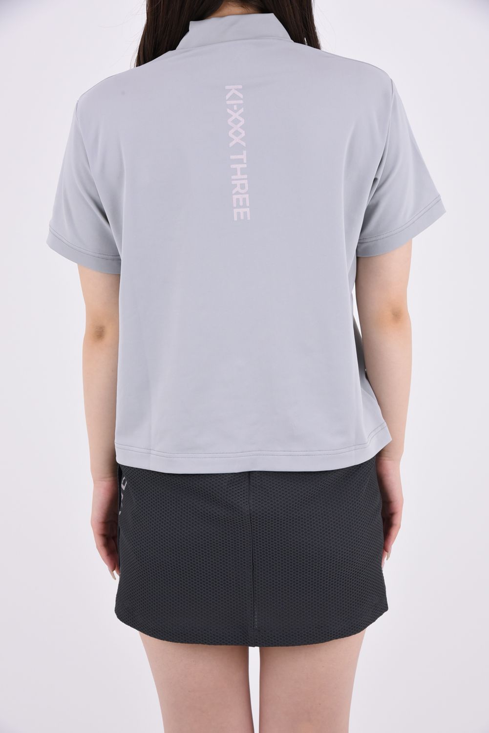 【ポイント10倍】 【26SS】【レディース】 WOMEN'S ECO PIQUE MOCK TEE / モックネックTシャツ (グレー)