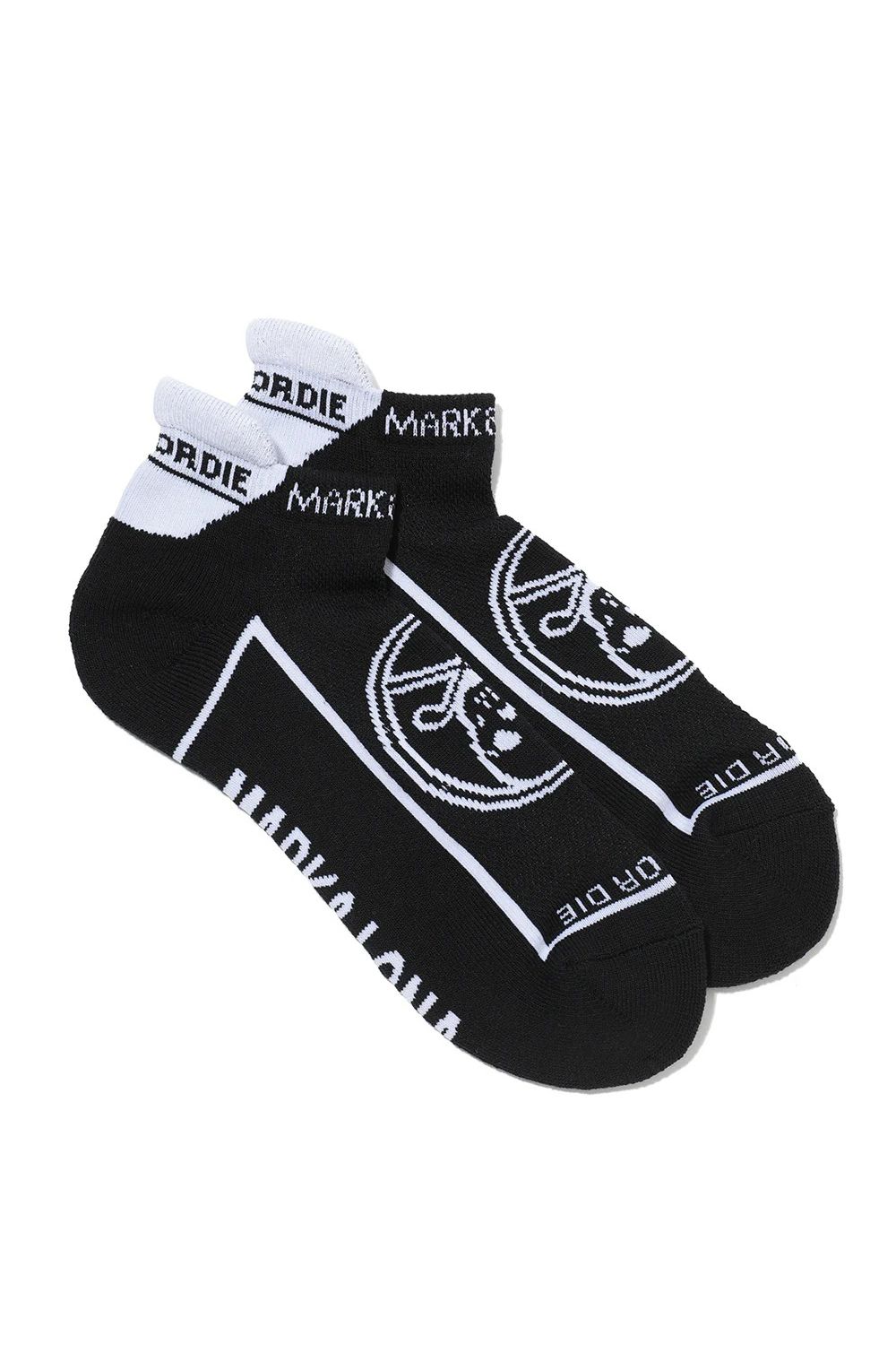 【26SS】 ROUND SKULL ATHLETIC LOW SOCKS / サークルスカルジャカード スニーカー丈 ローソックス (ブラック)