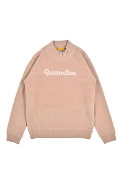 【26AW】【レディース】 AIRSHUT MOLE YARN HIGH NECK KNIT / モールヤーン 防風裏地 ハイネックニット (ベージュ)*