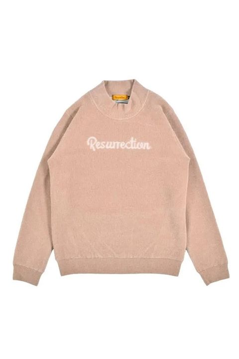 【26AW】【レディース】 AIRSHUT MOLE YARN HIGH NECK KNIT / モールヤーン 防風裏地 ハイネックニット (ベージュ)*