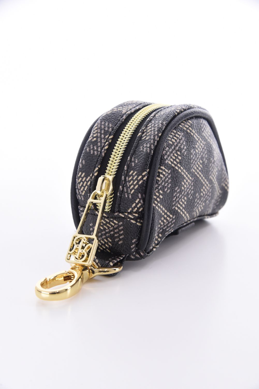 【26SS】【プレゼント好適品】 CETTIA (セッティア) / ブランドオリジナルテキスタイル ボールポーチ (ダークブラック)