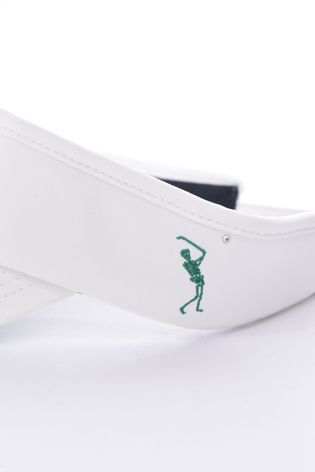 【26SS】 IRON SKULL CRYSTAL ACCENT VISOR / アイアンスカル ブランドロゴ刺繍 サンバイザー (アイボリー)