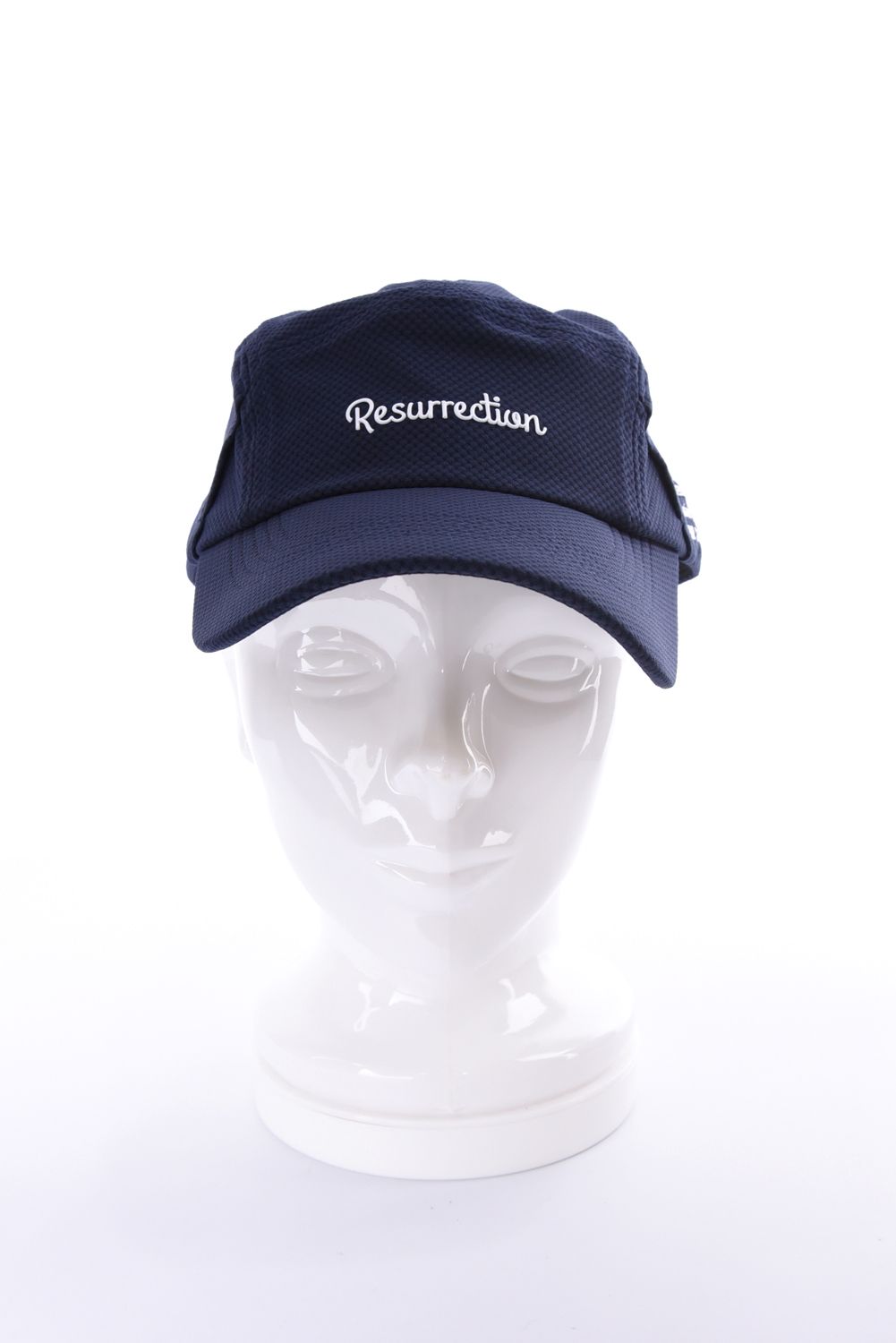 【26AW】 JET CAP / シボ素材 ブランドロゴ刺繍 ジェットキャップ (ネイビー)