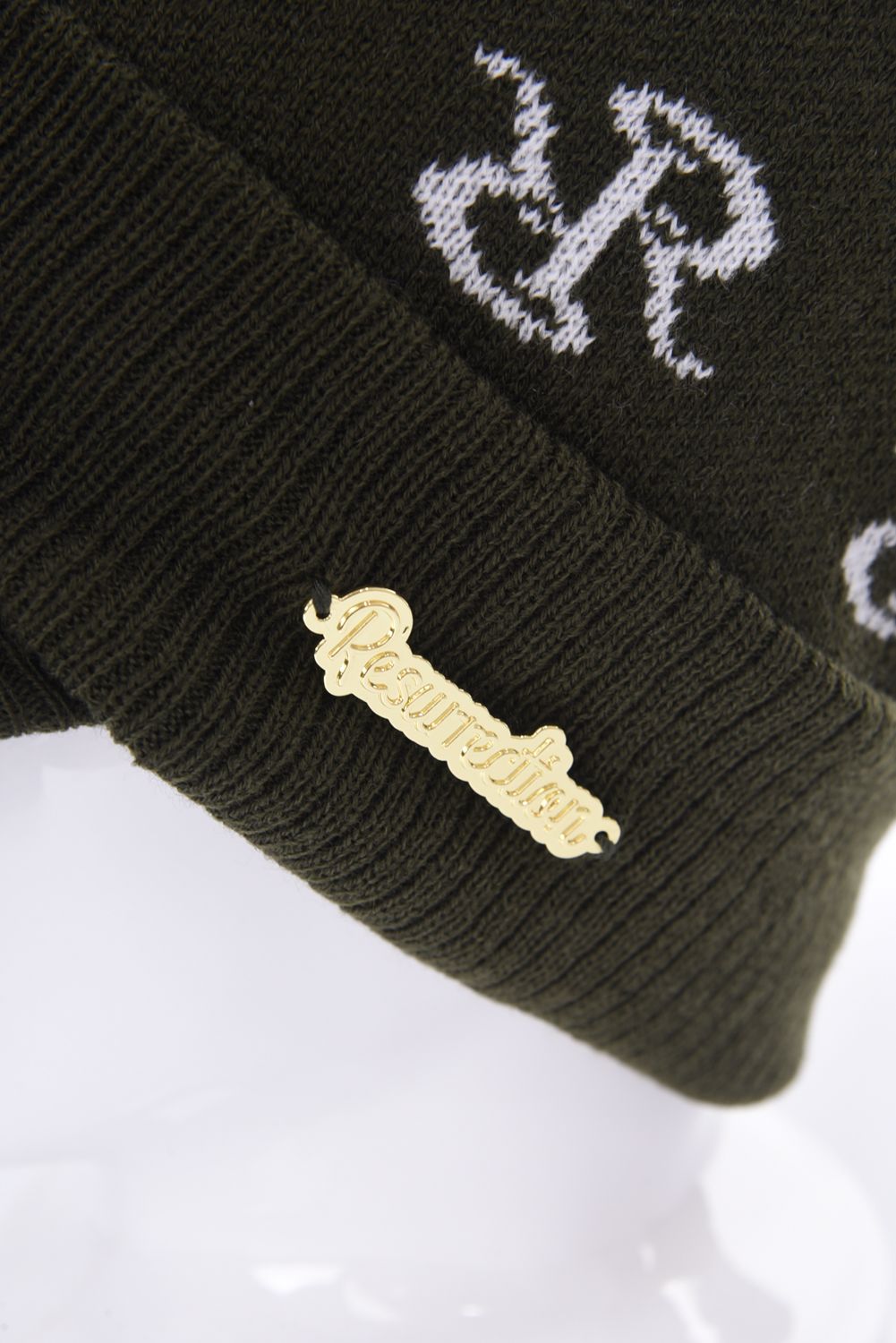 Resurrection - GM KNITVISOR CAP / ブランドオリジナルロゴ