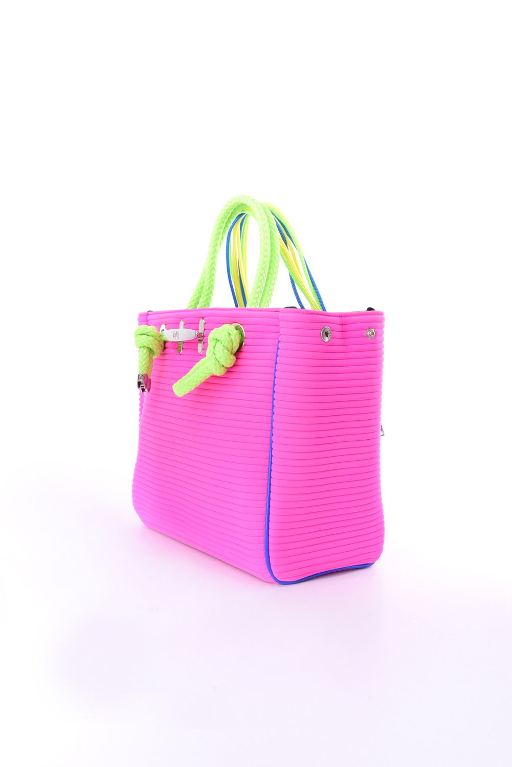 CLEAT TOTE mini TOM0152 / クリート トート ミニバッグ ボーダー （ショックピンク）*