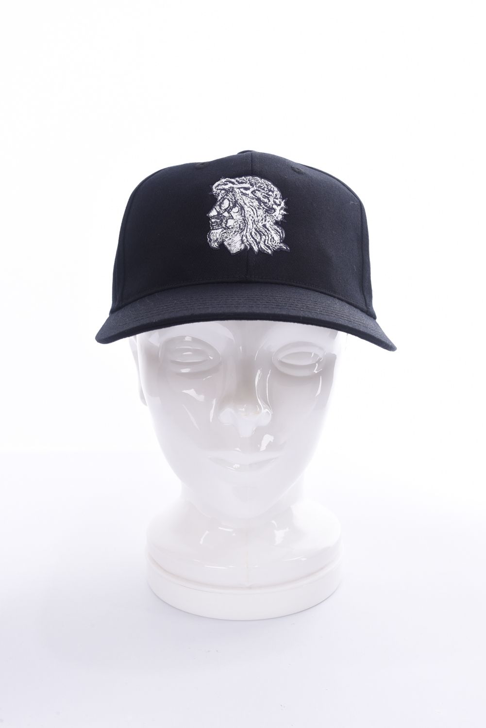 JESUS CAP / JESUS LUCHAワッペン ベースボールキャップ (ブラック)