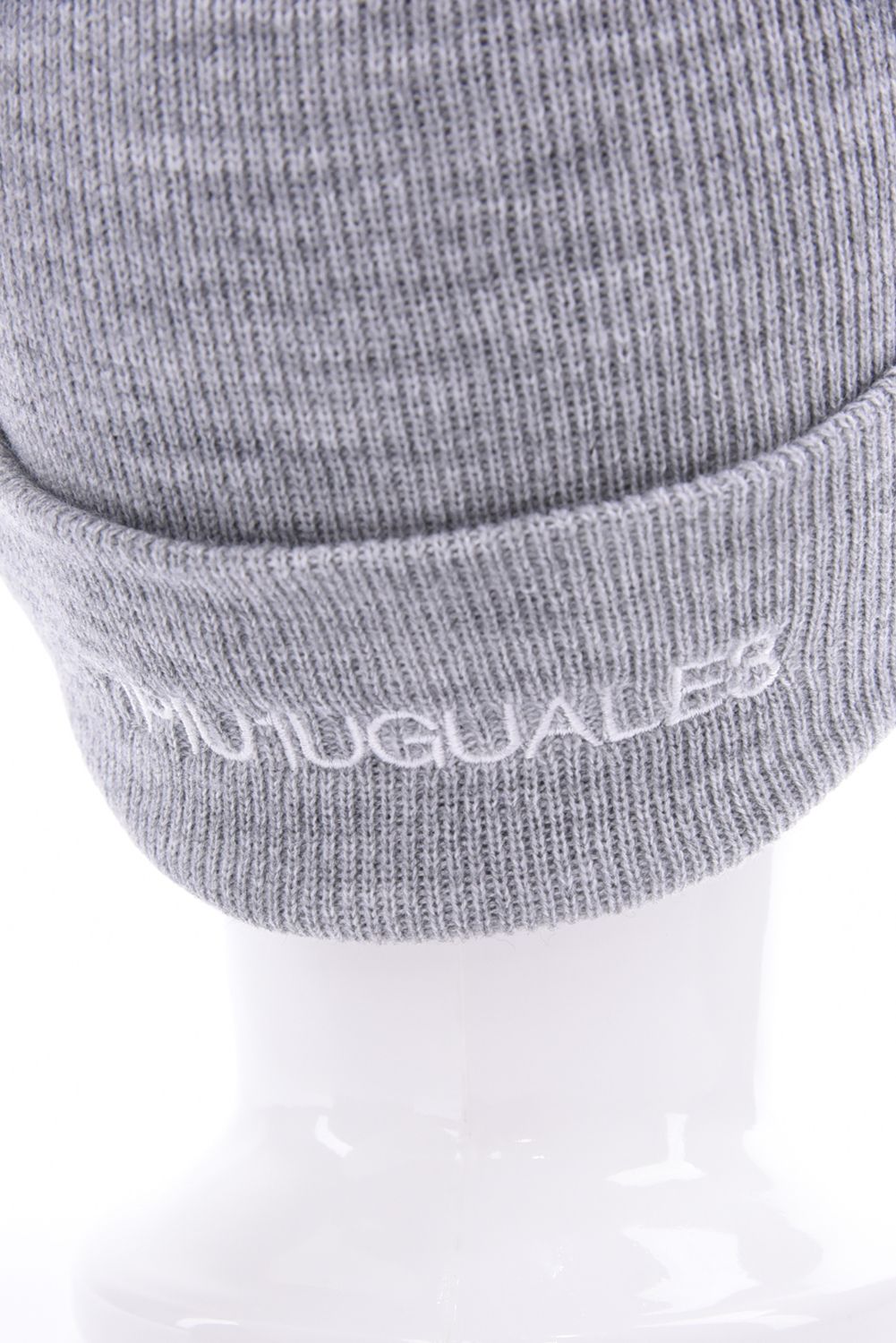 【26AW】 CUFFED KNIT BEANIE 113G LOGO / 113Gロゴ刺繍 アクリルニットキャップ (グレー)