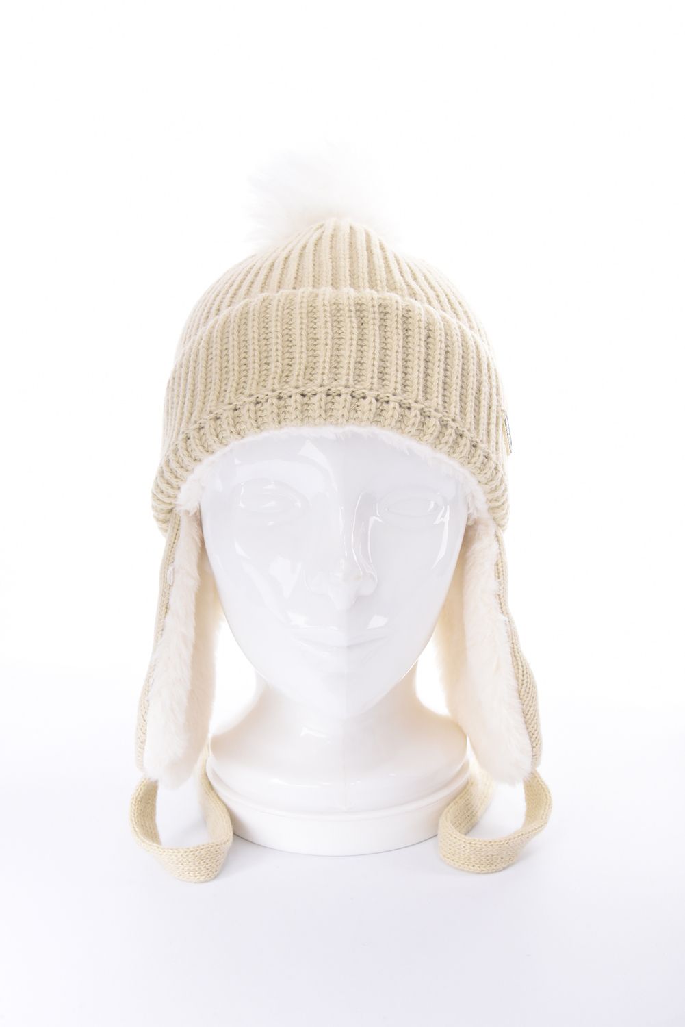 FUR YEAR KNIT CAP / ファーイヤー ニットキャップ (ベージュ)