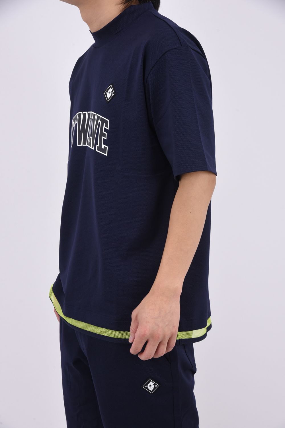 【26SS】 SNEAK MOCK / スニーク モックネックTシャツ (ネイビー)