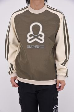 【2025AW】 EVER PERFORMANCE PULLOVER / ダンボールニット 裏起毛 リフレクタープリント クルーネックプルオーバー (オフホワイト)