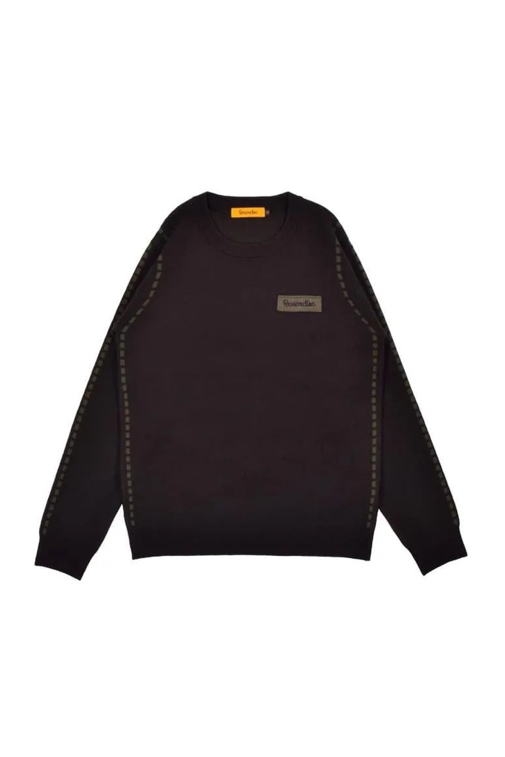 【26AW】【レディース】 STITCHING LINE KNIT / ステッチングライン クルーネックニット (ブラック)*
