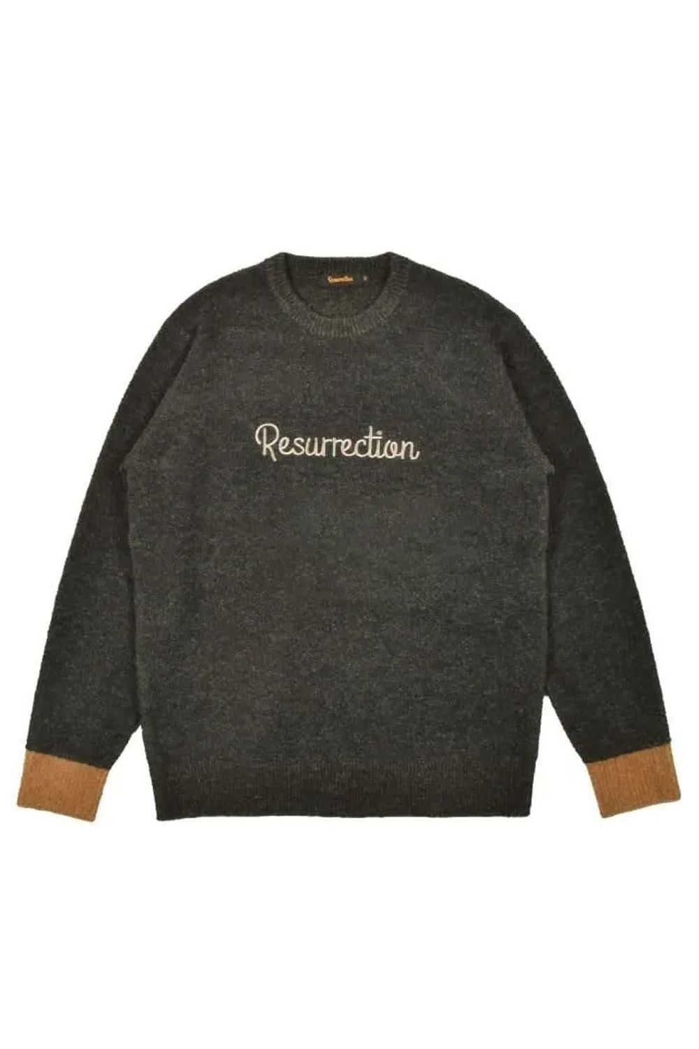 【26AW】 ACCENT BOUCLE KNIT / アクセントリブ ブークレニット (カーキ)*