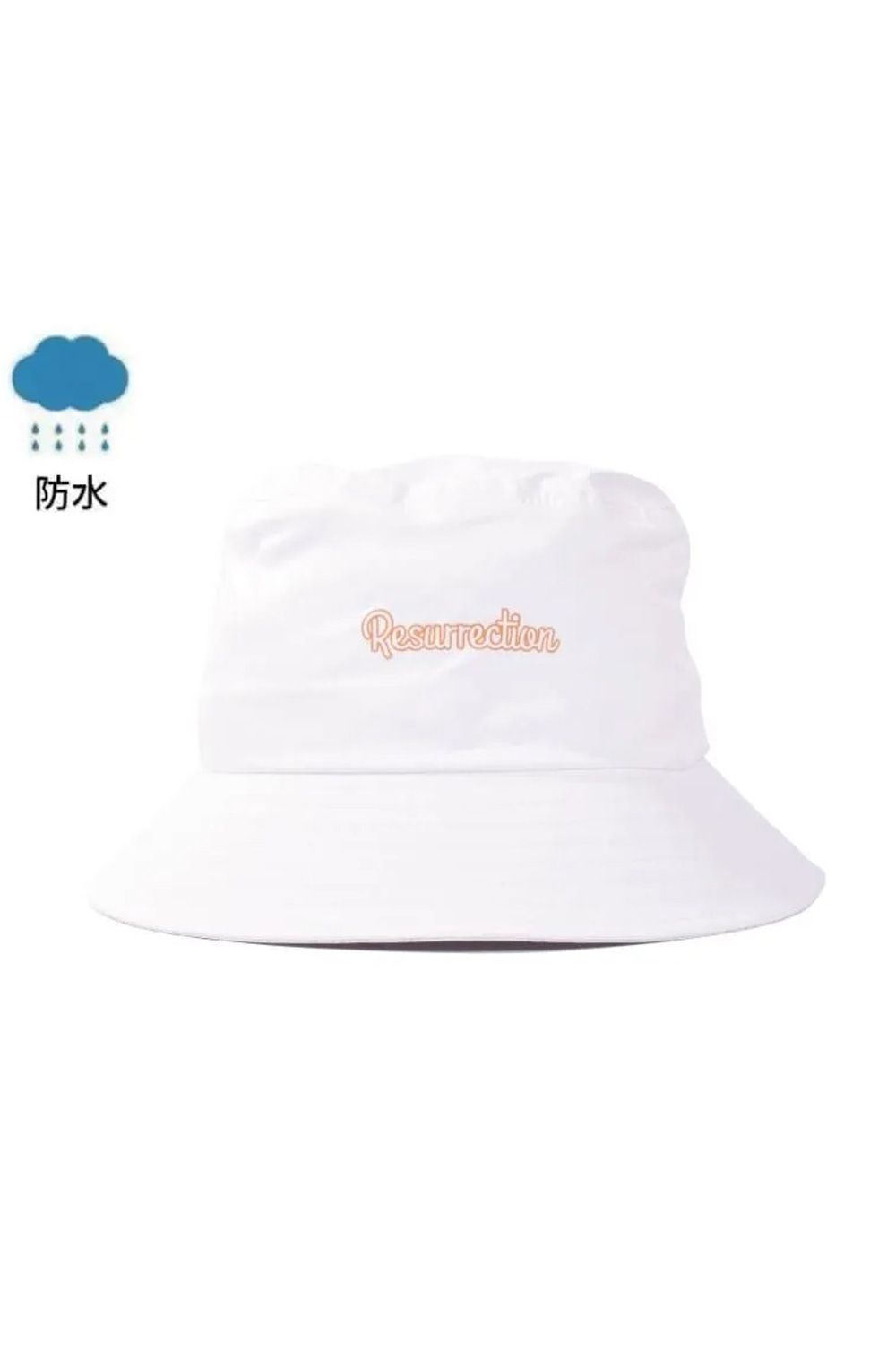 RAIN BUCKET HAT No.2 / オリジナルテキスタイル レインバケットハット (モノホワイト)