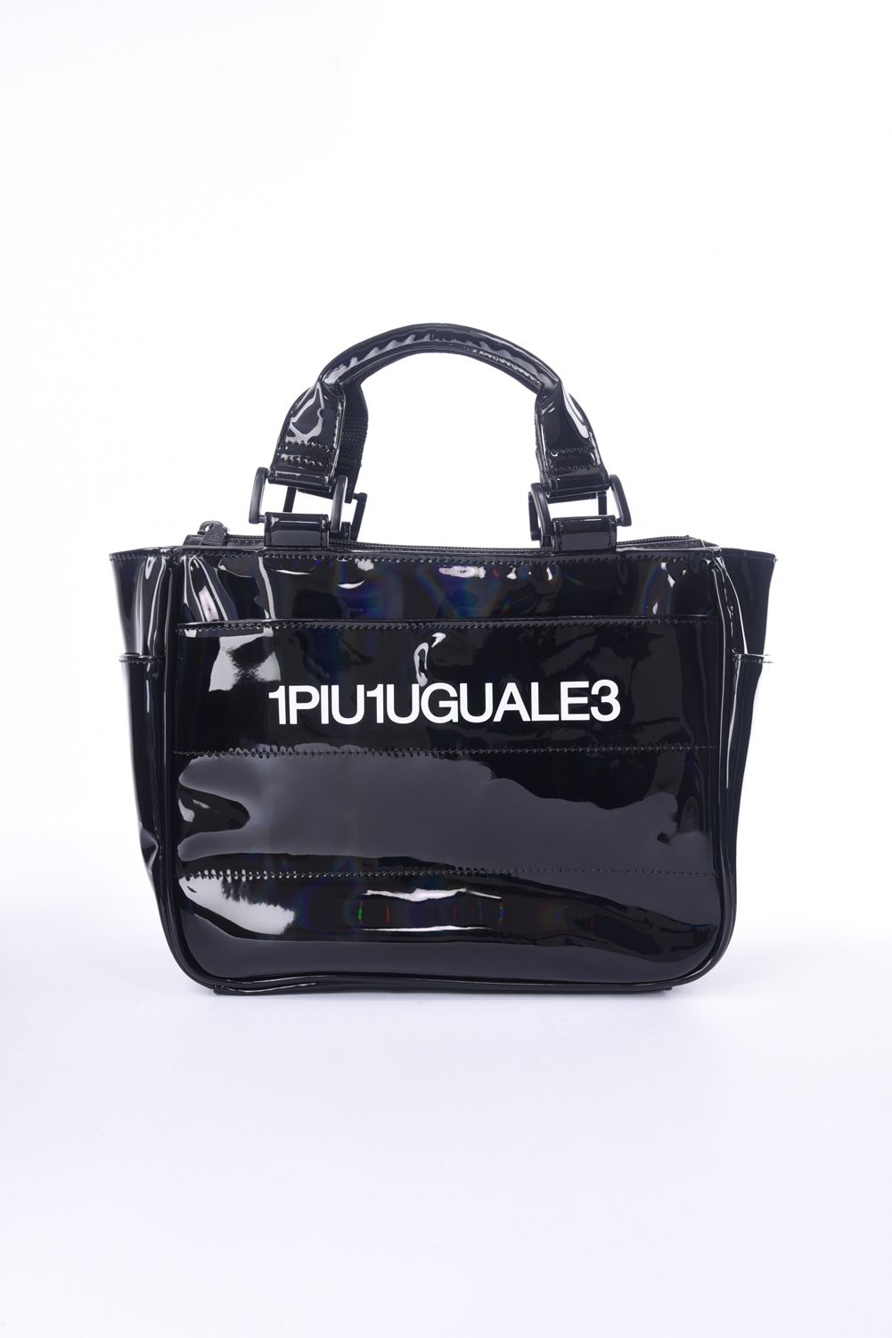 1PIU1UGUALE3 GOLF - AURORA CART BAG / 113ロゴ オーロラエナメル カートバッグ ブラック