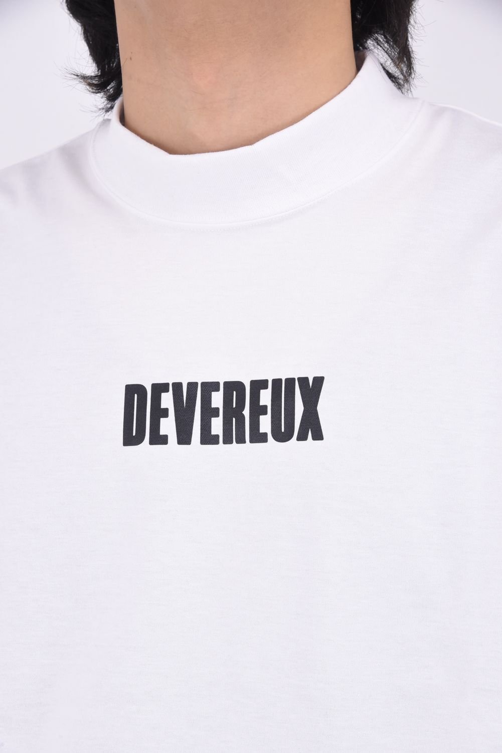 【25SS】 LOGO ASSORTED LONG SLEEVE MOCK TEE / ロゴプリント ロングスリーブ モックネック (ホワイト)